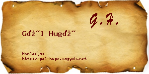 Gál Hugó névjegykártya